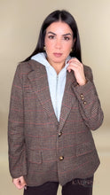Load image into Gallery viewer, Plaid Hoodie Blazer
