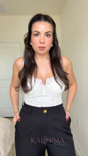Load image into Gallery viewer, Gillie Corset Top - Off White
