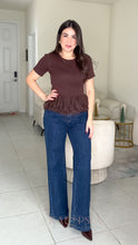 Load image into Gallery viewer, Navy Rhinestones Denim Pant
