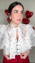 Load image into Gallery viewer, Chari Hearts Blouse
