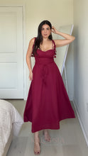Load image into Gallery viewer, Alyssa Midi Dress - Wine

