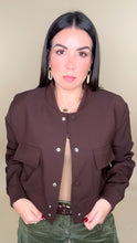 Load image into Gallery viewer, Molly Bomber Jacket - Chocolate
