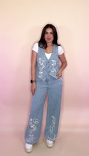 Load image into Gallery viewer, Floral Denim Two Piece Set
