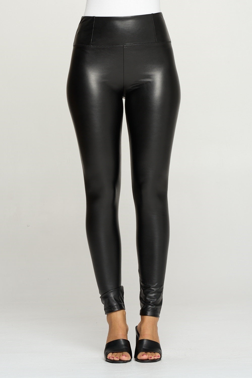 Choco Faux Leather Legging