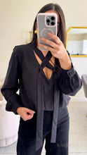Load image into Gallery viewer, Carolyn Long Sleeve Blouse - Black
