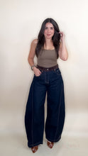 Load image into Gallery viewer, Suede Waist Barrel Denim
