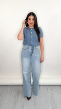 Load image into Gallery viewer, Adela Asymmetrical Waist Jeans
