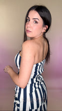 Load image into Gallery viewer, Navy Stripes Two Piece Set
