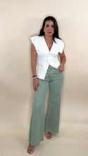 Load image into Gallery viewer, Pistachio Tummy Control Jeans
