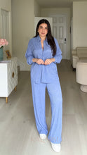Load image into Gallery viewer, Lazy Two Piece Set - Blue Shiny
