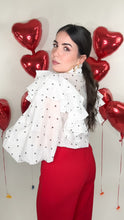Load image into Gallery viewer, Chari Hearts Blouse
