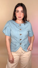 Load image into Gallery viewer, Lirio Denim Blouse
