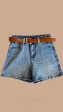 Load image into Gallery viewer, Lucy Denim Belted Shorts
