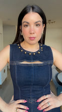 Load image into Gallery viewer, Pierina Denim Maxi Dress

