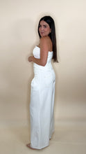 Load image into Gallery viewer, Waves Strapless Two Piece Set - White
