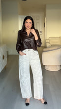 Load image into Gallery viewer, Kara Plaid Denim Pant
