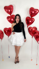 Load image into Gallery viewer, Black Hearts Mini Skirt
