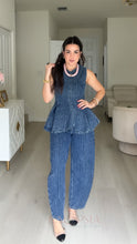 Load image into Gallery viewer, Vicky Denim Two Piece Set
