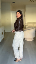 Load image into Gallery viewer, Kara Plaid Denim Pant
