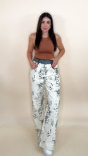 Load image into Gallery viewer, Cow Print Denim Pants

