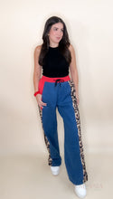 Load image into Gallery viewer, Animal Print Jogger Pants - Red
