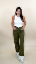 Load image into Gallery viewer, Olive Folded Jeans
