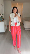 Load image into Gallery viewer, White Napoleon Denim Vest
