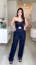 Load image into Gallery viewer, Polly Denim Two Piece Set
