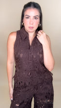 Load image into Gallery viewer, Choco Embroidered Two Piece Set
