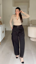 Load image into Gallery viewer, Lissa Barrel Casual Pants - Black
