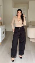 Load image into Gallery viewer, Lissa Barrel Casual Pants - Black

