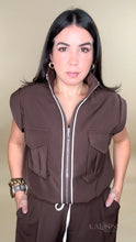 Load image into Gallery viewer, Lotus Two Piece Set - Brown
