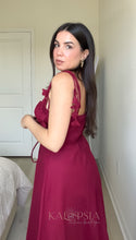 Load image into Gallery viewer, Alyssa Midi Dress - Wine
