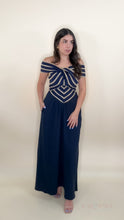Load image into Gallery viewer, Stunning Asymmetrical Dress - Navy
