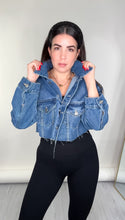 Load image into Gallery viewer, Denim Cropped Jacket
