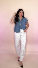 Load image into Gallery viewer, Siri Embroidered Barrel Denim
