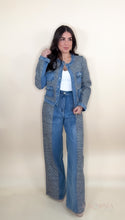 Load image into Gallery viewer, Denim Tweed Two Piece Set
