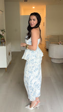 Load image into Gallery viewer, Floral Denim Two Piece Set
