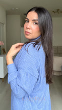 Load image into Gallery viewer, Lazy Two Piece Set - Blue Shiny
