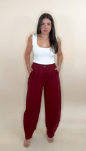 Load image into Gallery viewer, Wine Denim Pants
