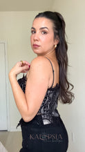 Load image into Gallery viewer, Gillie Corset Top - Black
