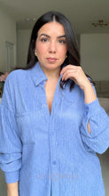Load image into Gallery viewer, Lazy Two Piece Set - Blue Shiny
