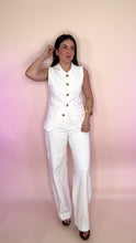 Load image into Gallery viewer, Novelette Denim Two Piece Set - White
