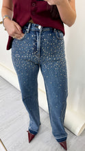 Load image into Gallery viewer, Stars Rhinestone Denim Pants
