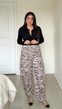 Load image into Gallery viewer, Zebra Barrel Pants
