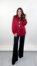 Load image into Gallery viewer, Diamond Wine Blouse
