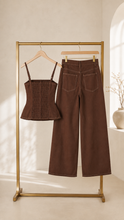 Load image into Gallery viewer, Tinna Two Piece Set - Brown
