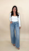Load image into Gallery viewer, Dina Rhinestone Denim Pants
