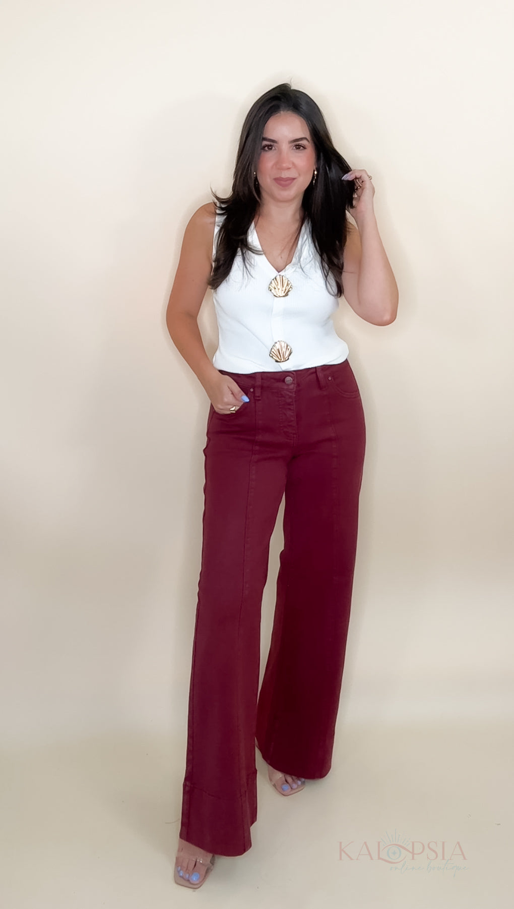 Beautiful Burgundy Jeans