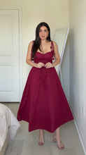 Load image into Gallery viewer, Alyssa Midi Dress - Wine
